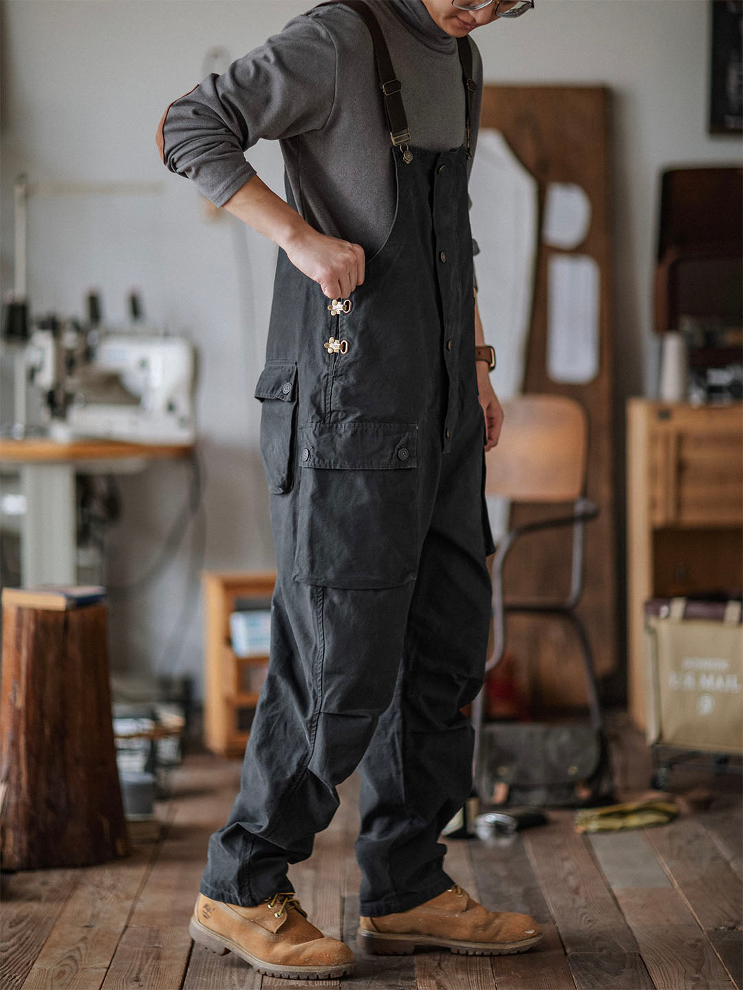 Men's Canvas Work Overalls