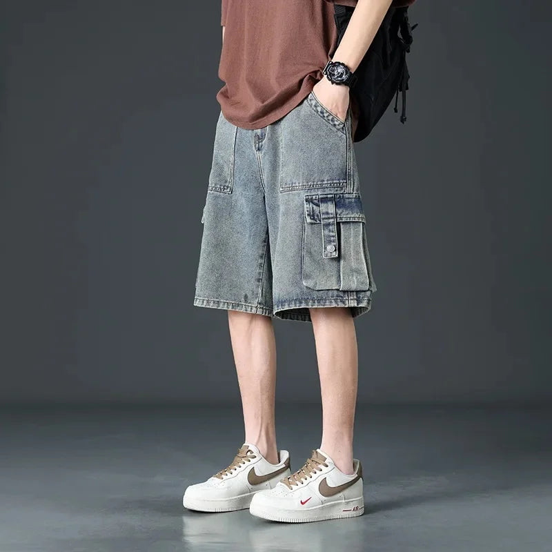 Men's Cargo Shorts - Versatile and Stylish Outdoor Wear Smoke Gray