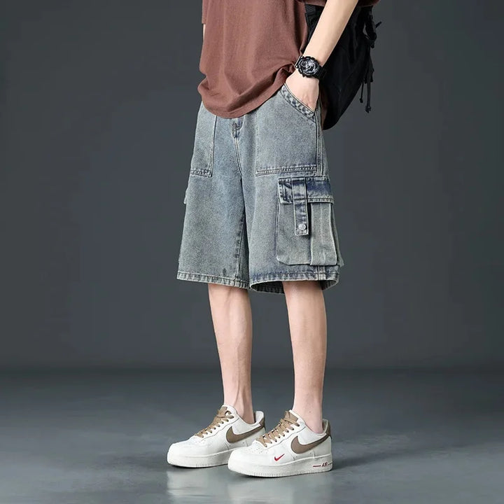 Men's Cargo Shorts - Versatile and Stylish Outdoor Wear Smoke Gray