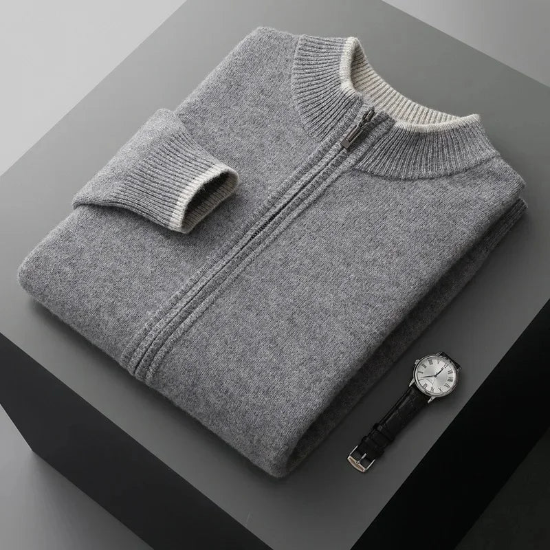 Men's Cashmere Cardigan in Amalfi Style