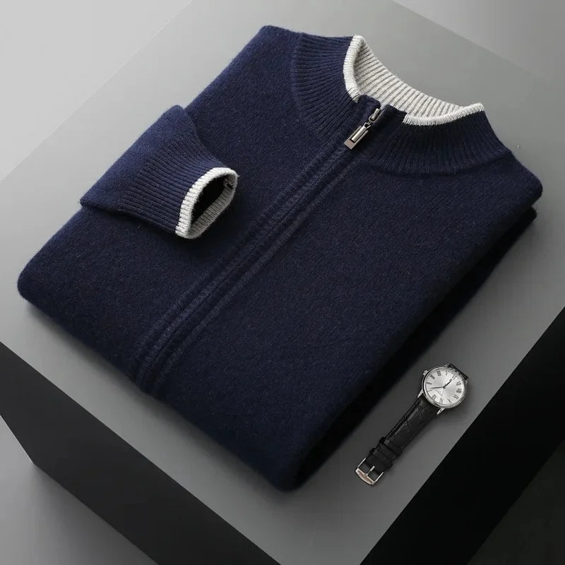 Men's Cashmere Cardigan in Amalfi Style