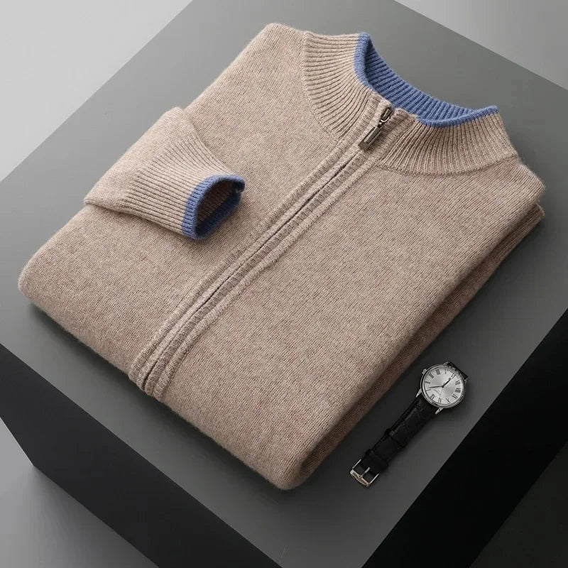 Men's Cashmere Cardigan in Amalfi Style