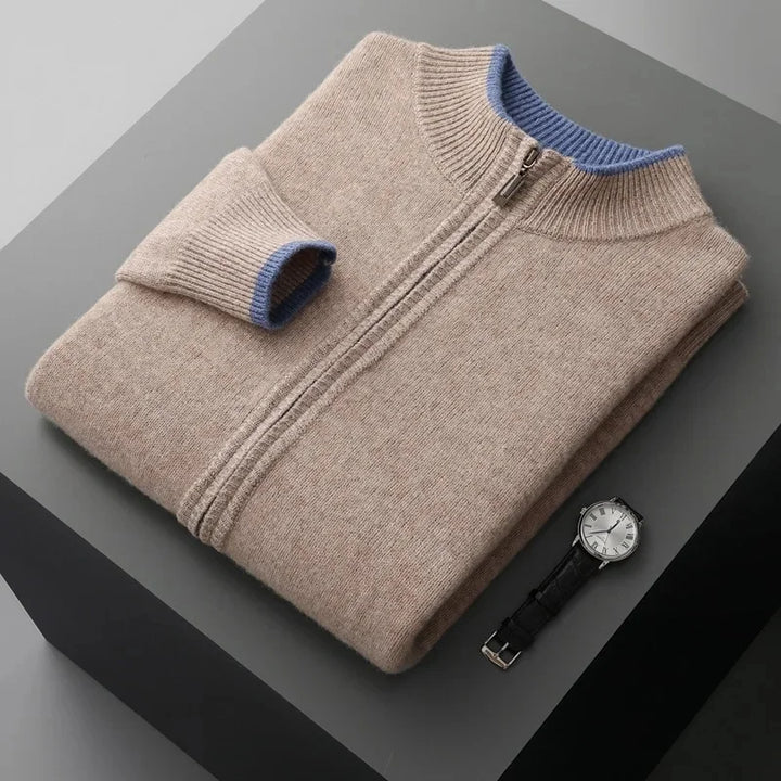 Men's Cashmere Cardigan in Amalfi Style