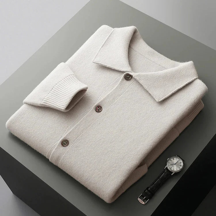 Men's Cashmere Cardigan in Milano Style