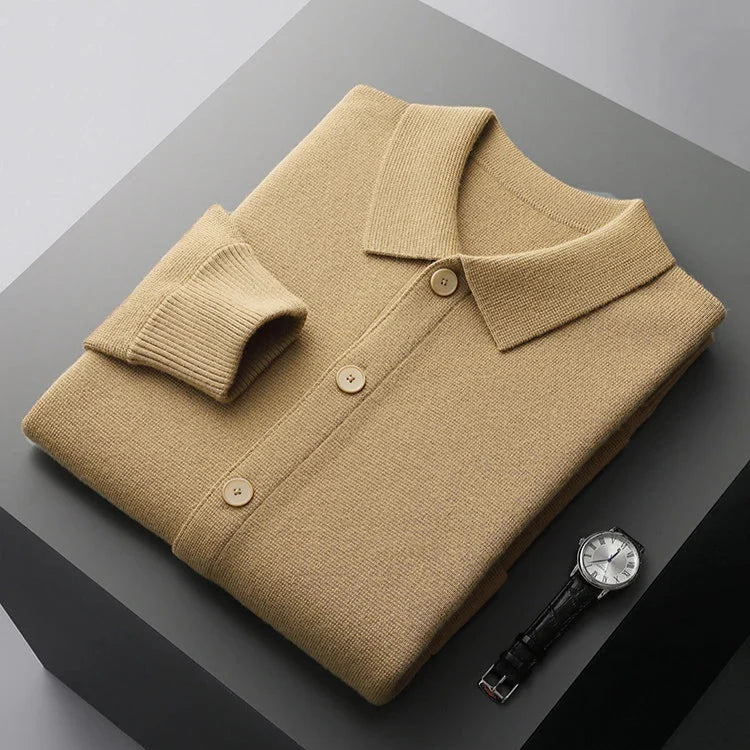 Men's Cashmere Cardigan in Milano Style