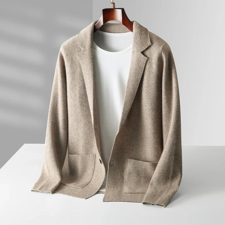 Men's Cashmere Napoli Cardigan Sandstone Beige