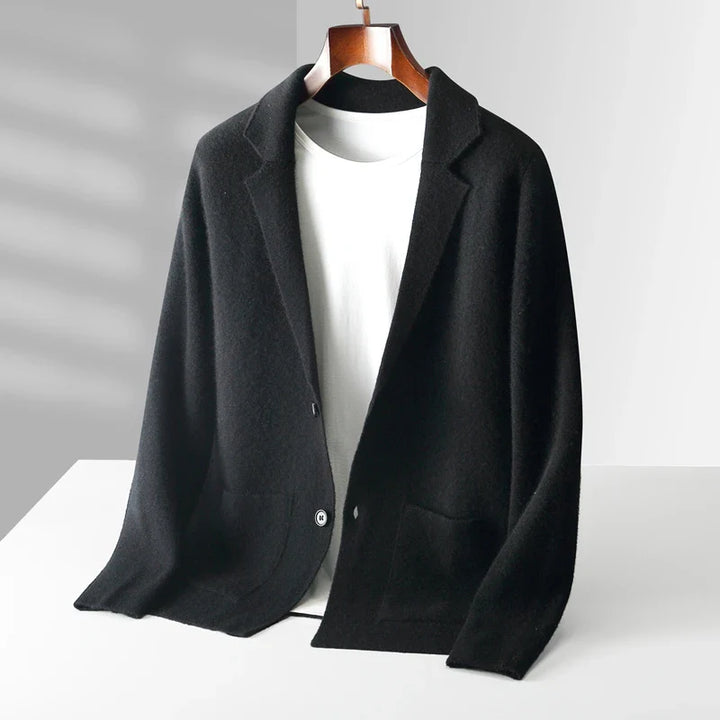 Men's Cashmere Napoli Cardigan Classic Black