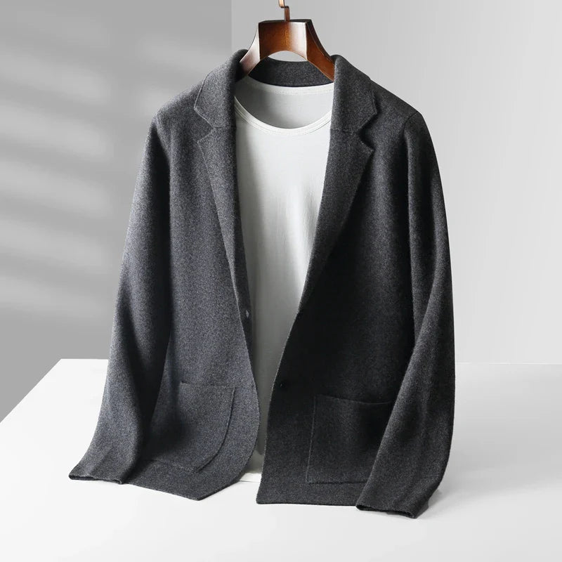 Men's Cashmere Napoli Cardigan Slate Gray