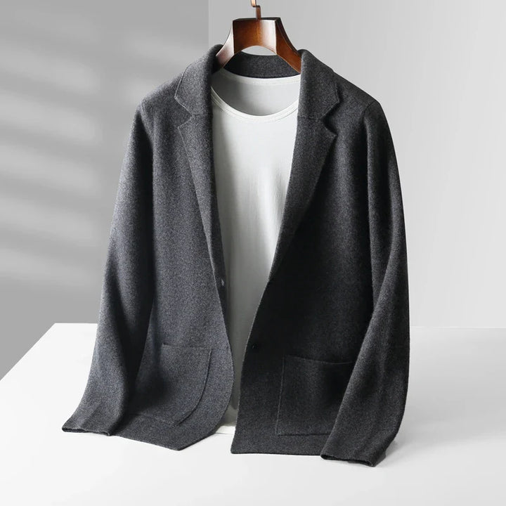 Men's Cashmere Napoli Cardigan Slate Gray