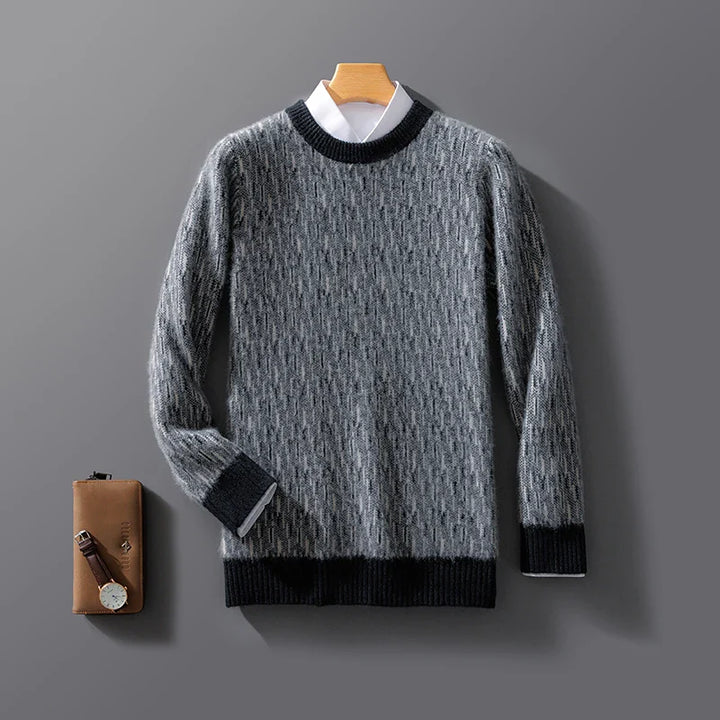 Men's Cashmere Pullover Sweater Onyx Black