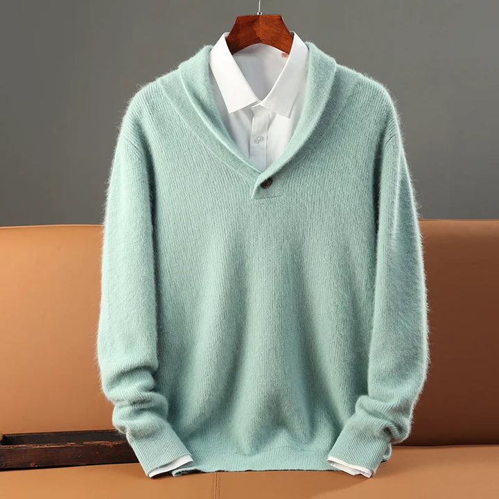 Men's Cashmere Pullover Sweater Mint