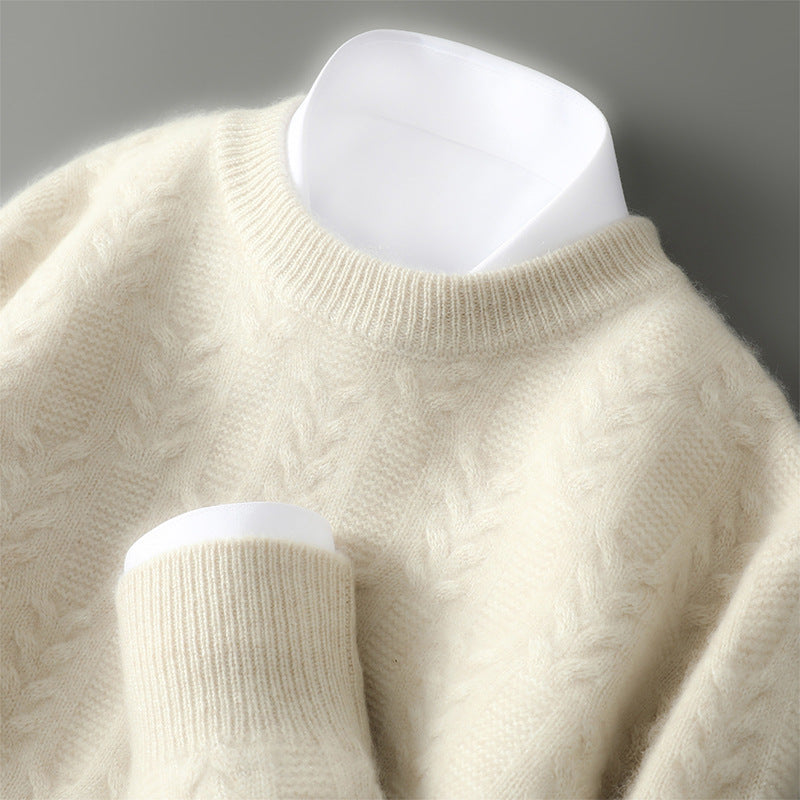 Men's Cashmere Sweater - Luxurious Comfort and Style Beige