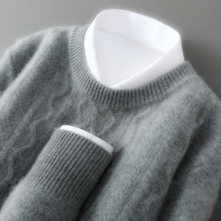 Men's Cashmere Sweater - Luxurious Comfort and Style Gray