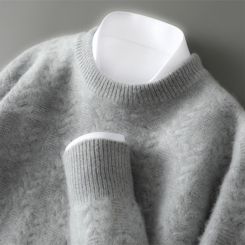 Men's Cashmere Sweater - Luxurious Comfort and Style Gray