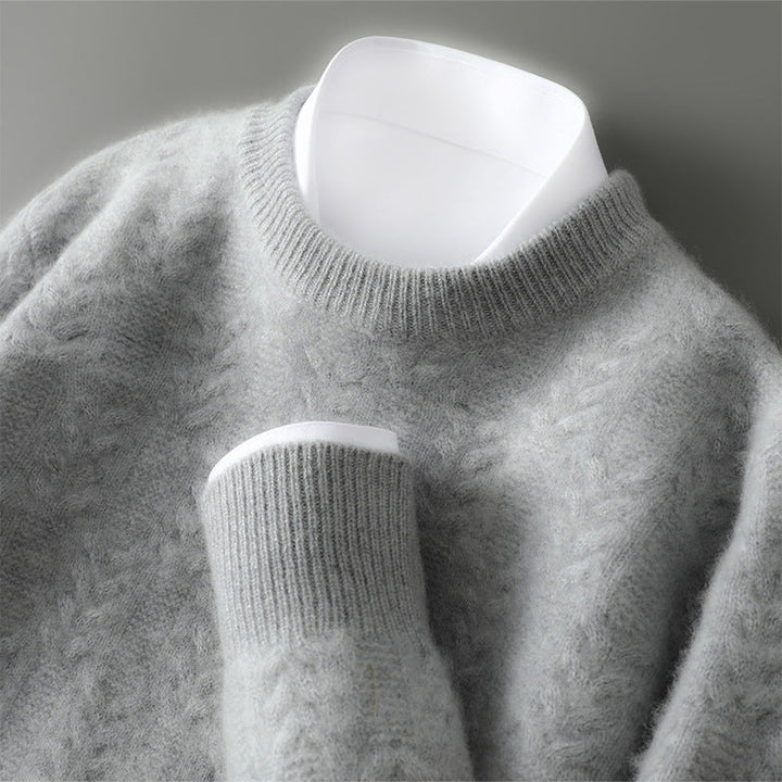 Men's Cashmere Sweater - Luxurious Comfort and Style Gray