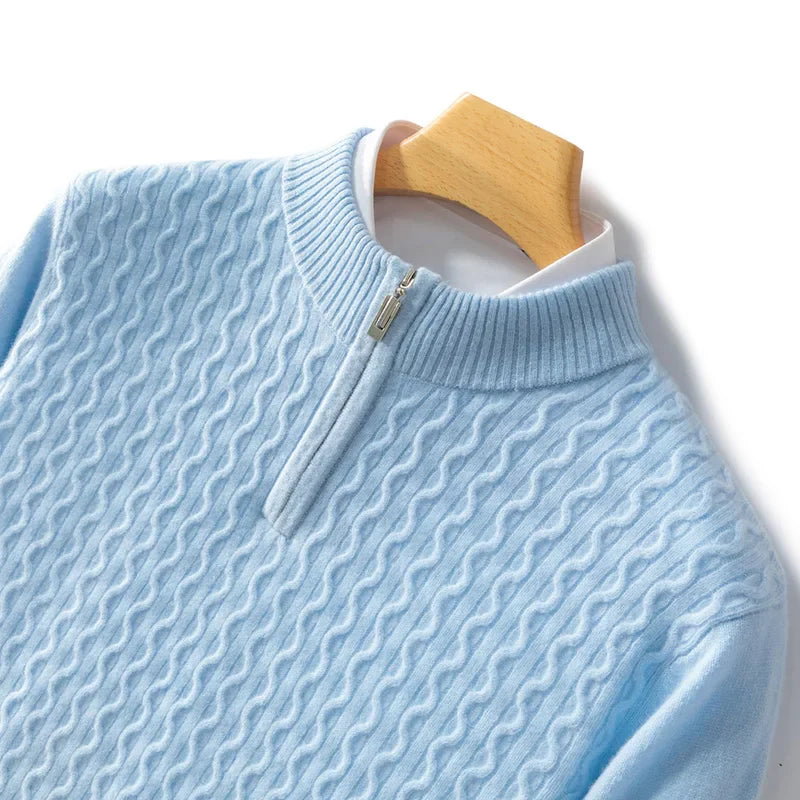 Men's Cashmere Sweater - Luxurious Comfort and Style Sky Blue