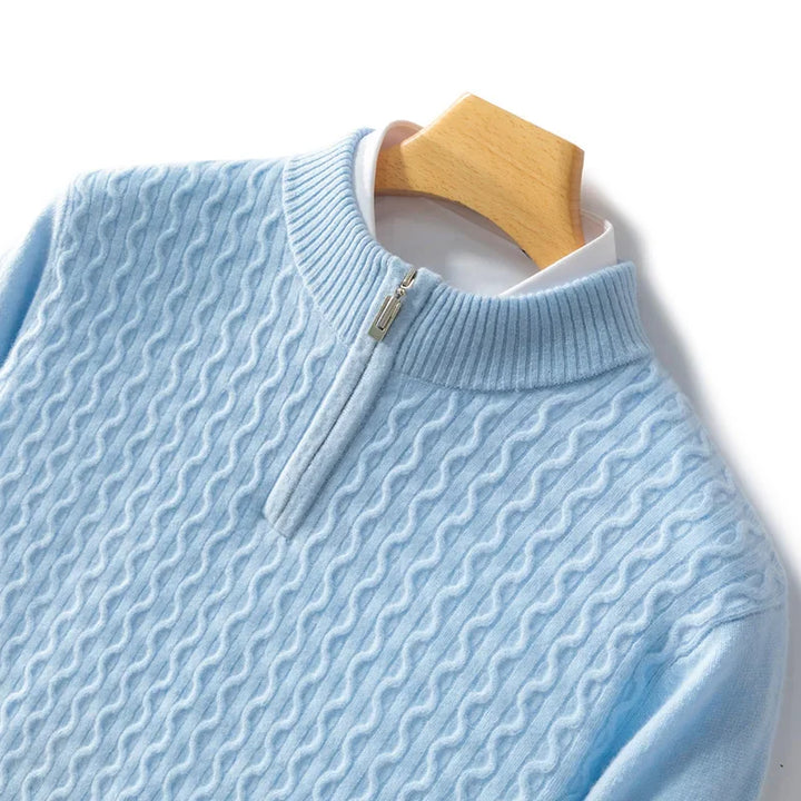 Men's Cashmere Sweater - Luxurious Comfort and Style Sky Blue