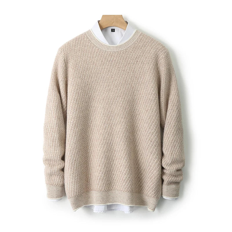 Men's Cashmere Sweater - Luxurious Softness and Comfort Camel