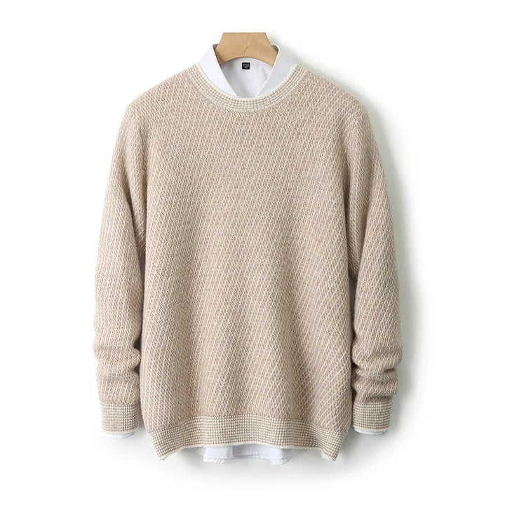 Men's Cashmere Sweater - Luxurious Softness and Comfort Camel