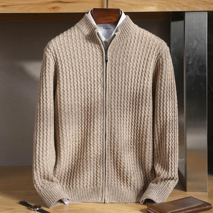 Men's Cashmere Sweater - Luxurious Softness and Comfort Sandstone Beige