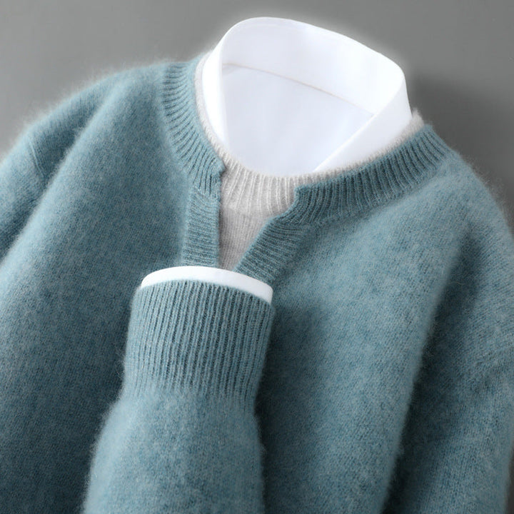 Men's Cashmere Sweater - Luxurious Softness and Style Green