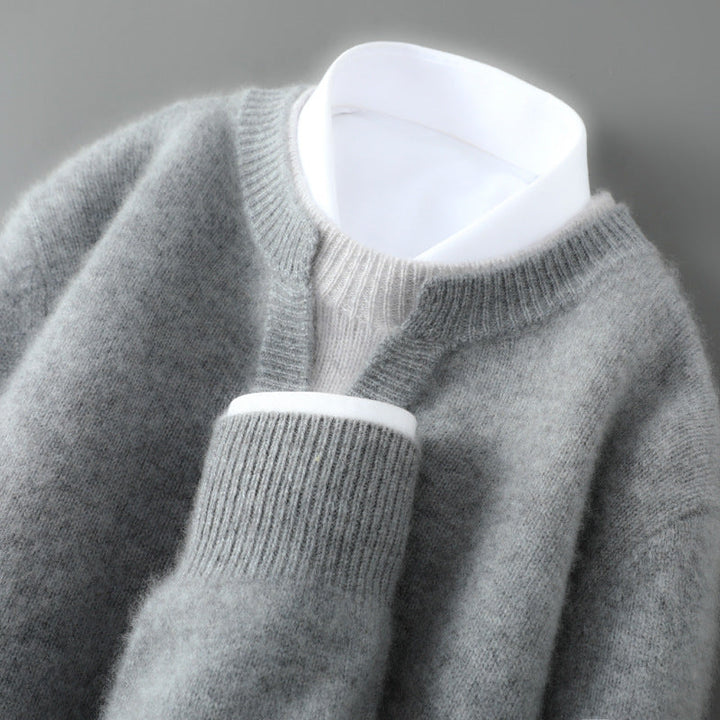 Men's Cashmere Sweater - Luxurious Softness and Style Gray