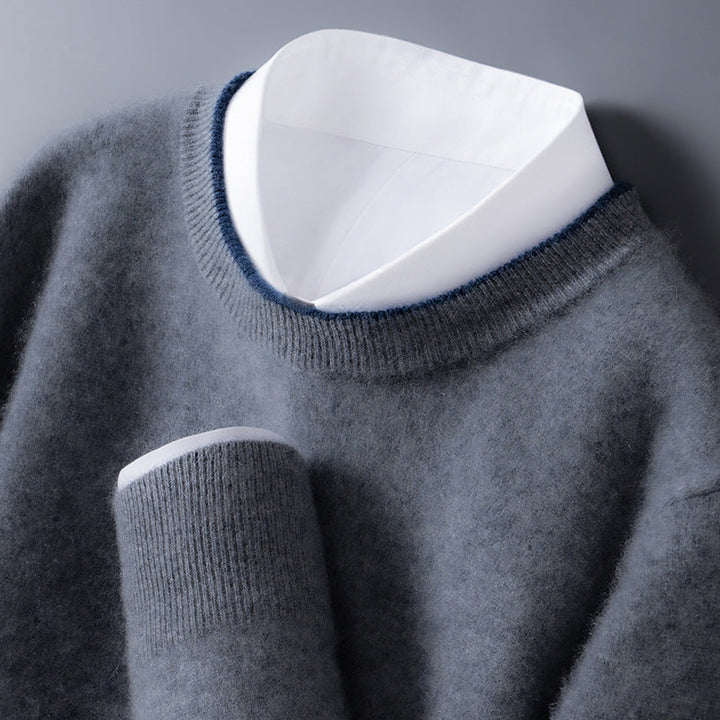 Men's Cashmere Sweater - Luxurious Softness and Style Dark Gray