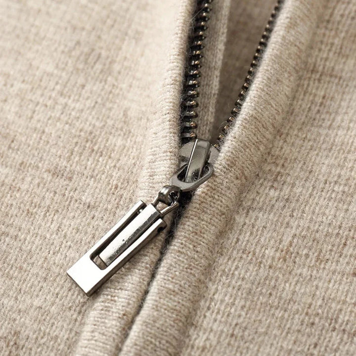 Men's Cashmere Zip Hoodie