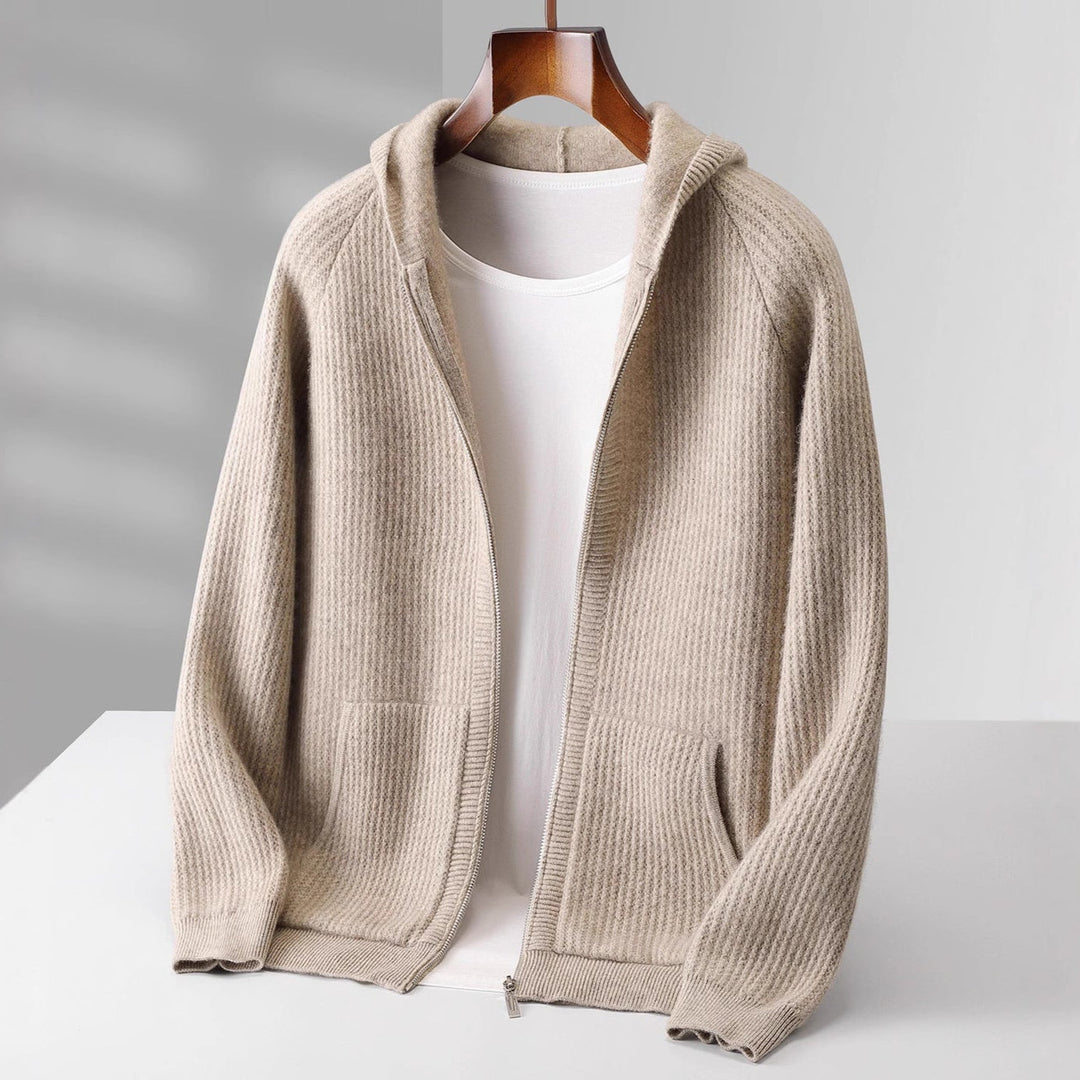 Men's Cashmere Zip Hoodie - Sorrento Style