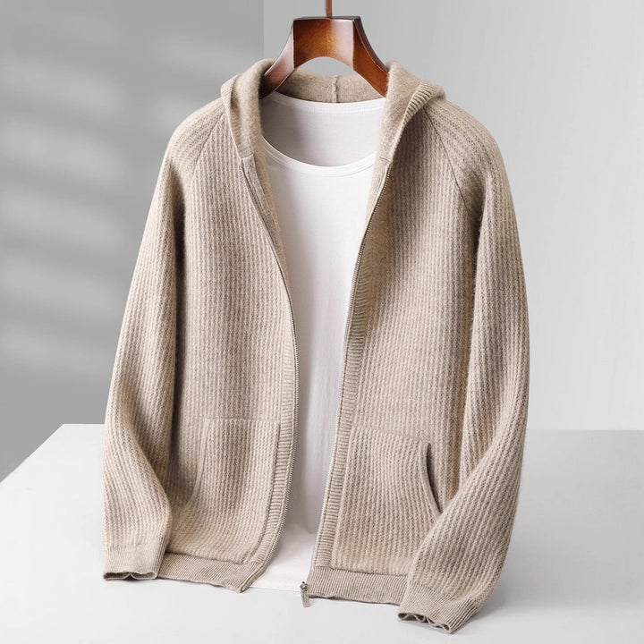 Men's Cashmere Zip Hoodie - Sorrento Style