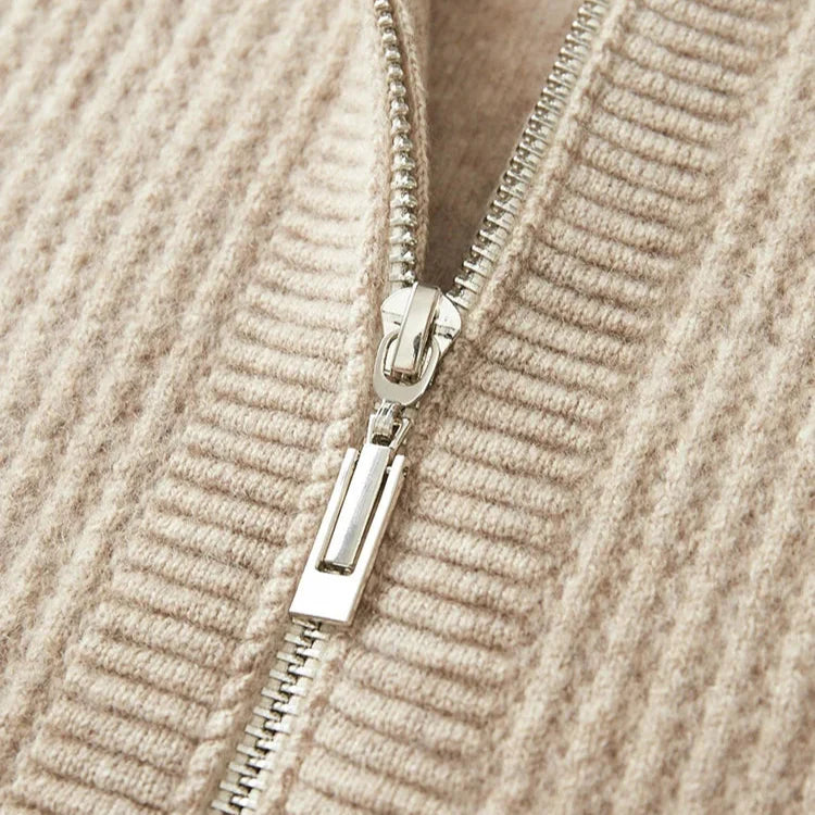 Men's Cashmere Zip Hoodie - Sorrento Style