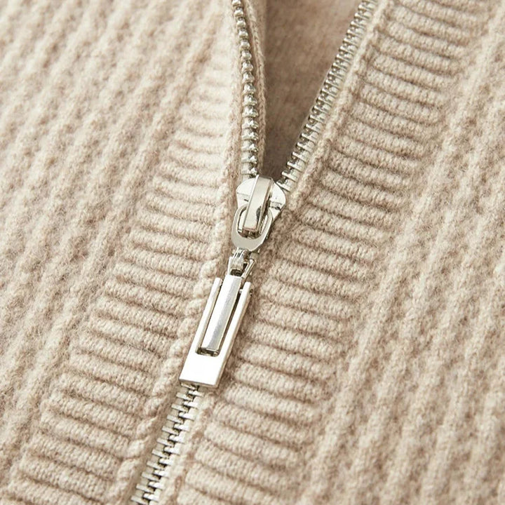 Men's Cashmere Zip Hoodie - Sorrento Style