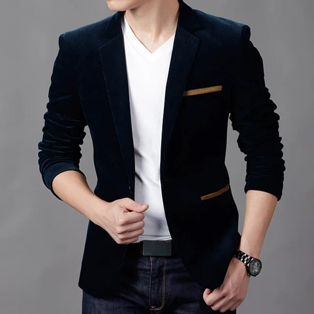 Mens Casual Blazer Jacket For Business And Smart Casual-MODAUTLET