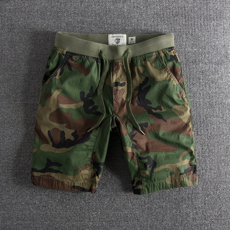 Men's Casual Camouflage Shorts Green