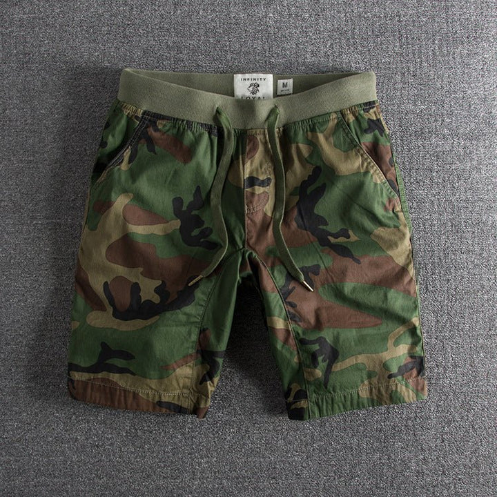 Men's Casual Camouflage Shorts Green