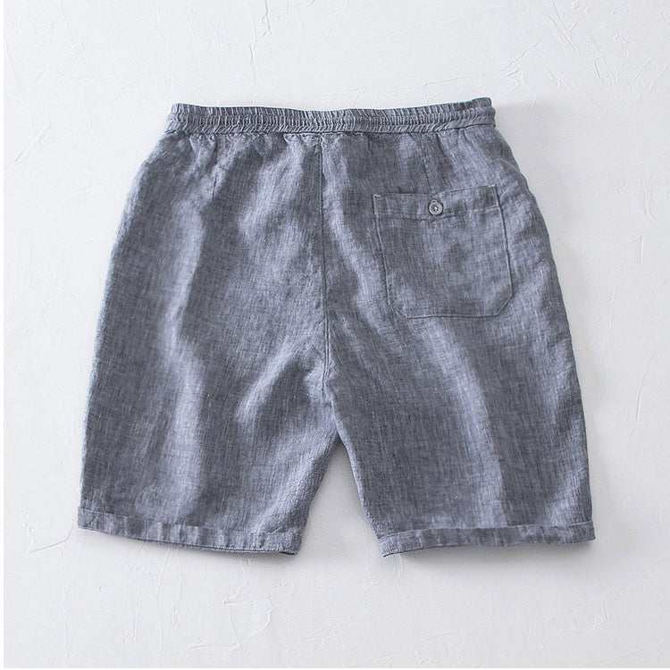 Men's Casual Linen Shorts - Paris Style