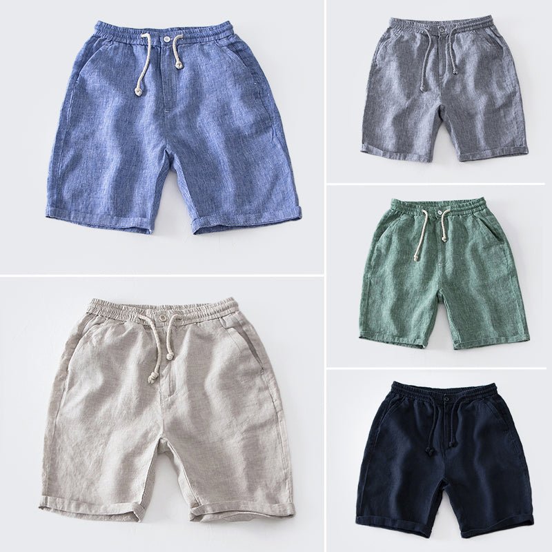 Men's Casual Linen Shorts - Paris Style