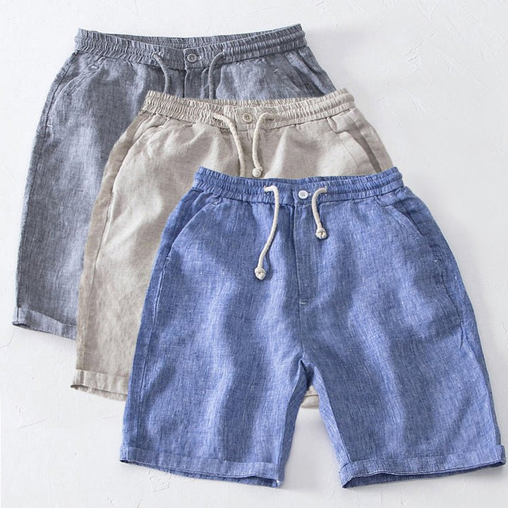 Men's Casual Linen Shorts - Paris Style