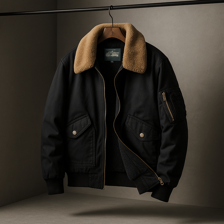 Men's Classic Bomber Jacket Black