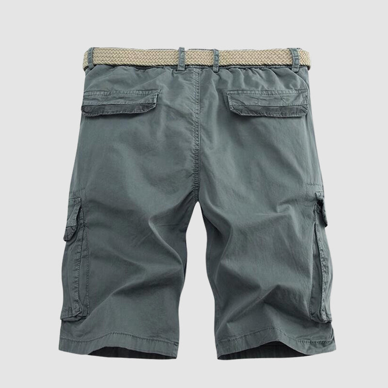 Men's Classic Cargo Shorts with Belt - Durable Outdoor Wear-MODAUTLET