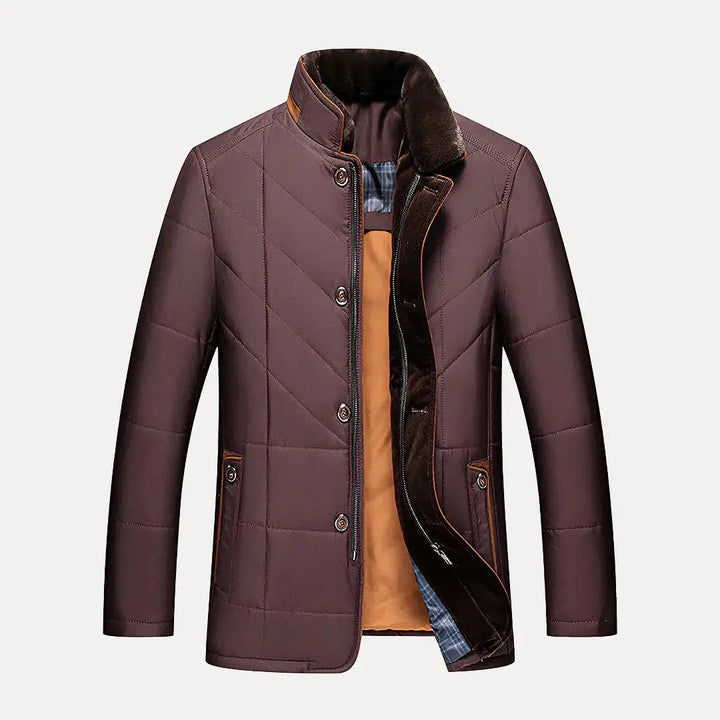 Men's Classic Heritage Padded Jacket Burgundy