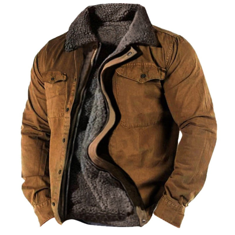 Men's Classic Winter Ski Jacket Brown