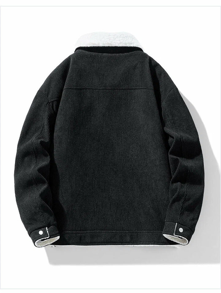 Men's Corduroy Henley Jacket