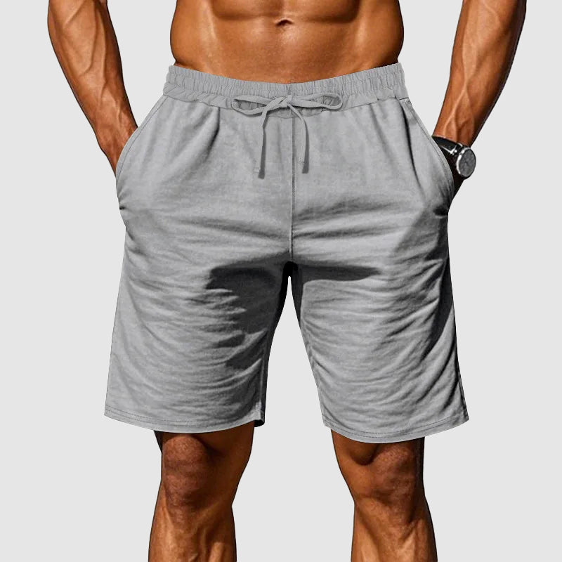 Men's Cotton Shorts - Elastic Waist Casual Everyday Wear-MODAUTLET