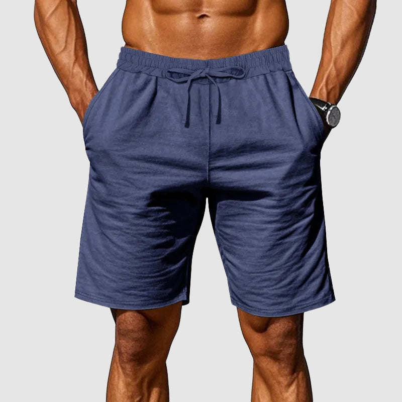 Men's Cotton Shorts - Elastic Waist Casual Everyday Wear-MODAUTLET