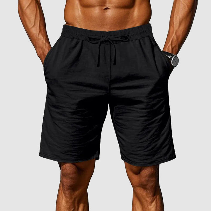 Men's Cotton Shorts - Elastic Waist Casual Everyday Wear-MODAUTLET