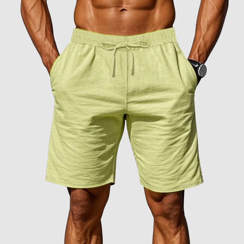 Men's Cotton Shorts - Elastic Waist Casual Everyday Wear-MODAUTLET