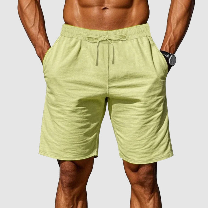 Men's Cotton Shorts - Elastic Waist Casual Everyday Wear-MODAUTLET