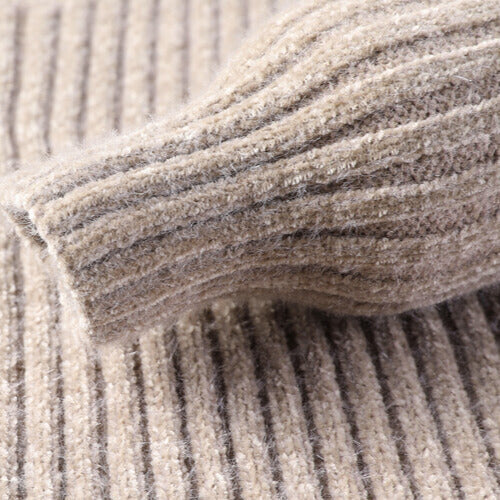 Men's Cozy Ribbed Turtleneck Sweater - Classic Fit