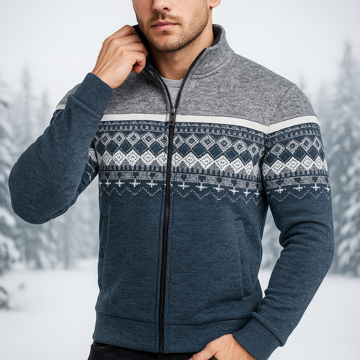 Men's Cozy Winter Sweater Blue